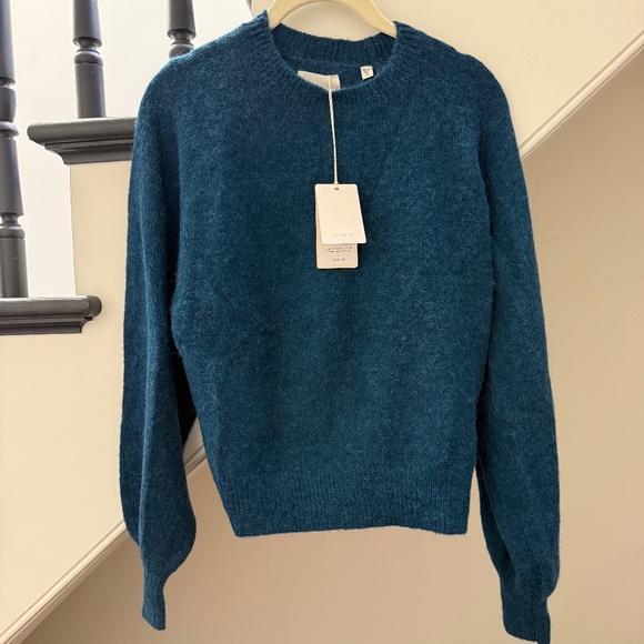 Doen Marsena Sweater Deep Sapphire Blue XS NWT - Picture 9 of 9